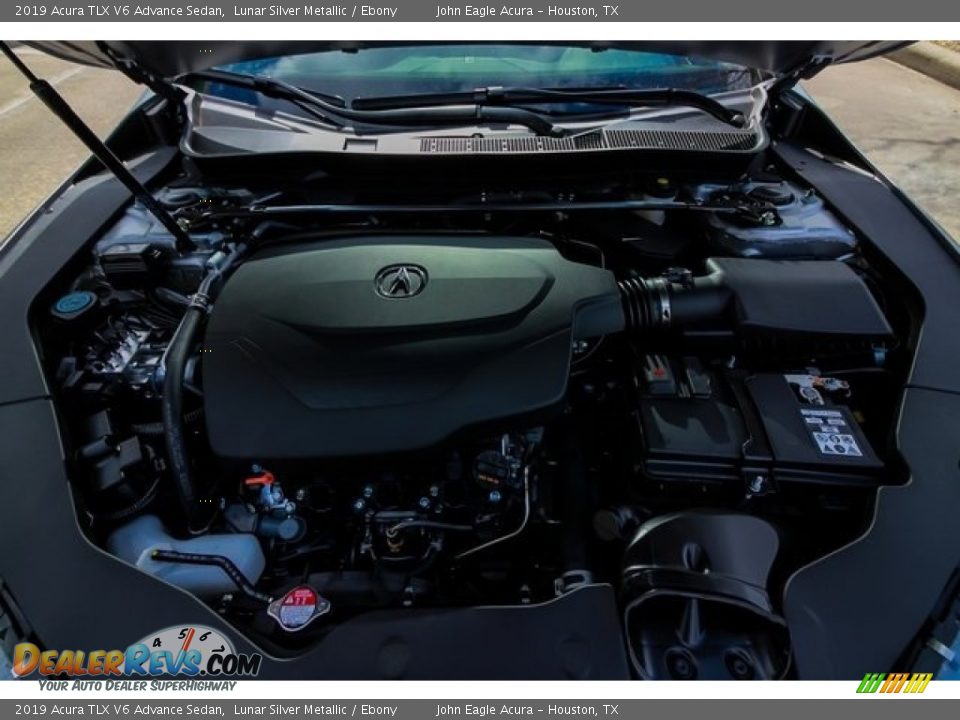 2019 Acura TLX V6 Advance Sedan Lunar Silver Metallic / Ebony Photo #26