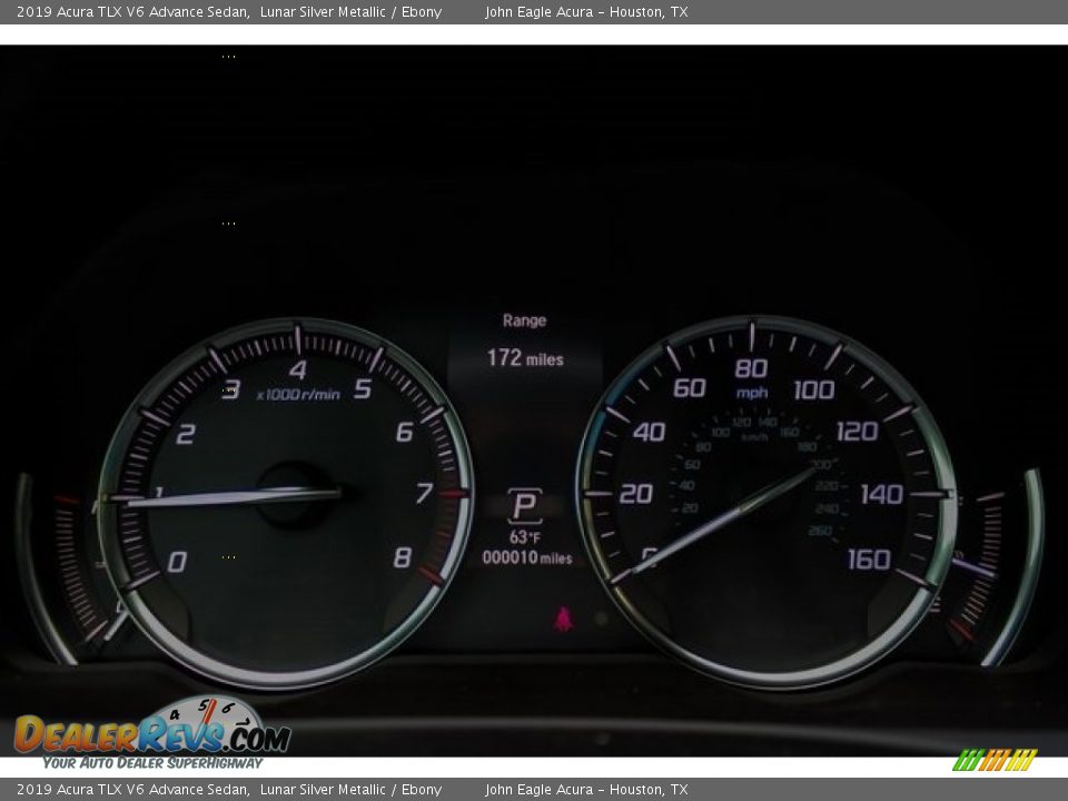 2019 Acura TLX V6 Advance Sedan Lunar Silver Metallic / Ebony Photo #33