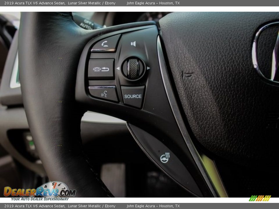 2019 Acura TLX V6 Advance Sedan Lunar Silver Metallic / Ebony Photo #35