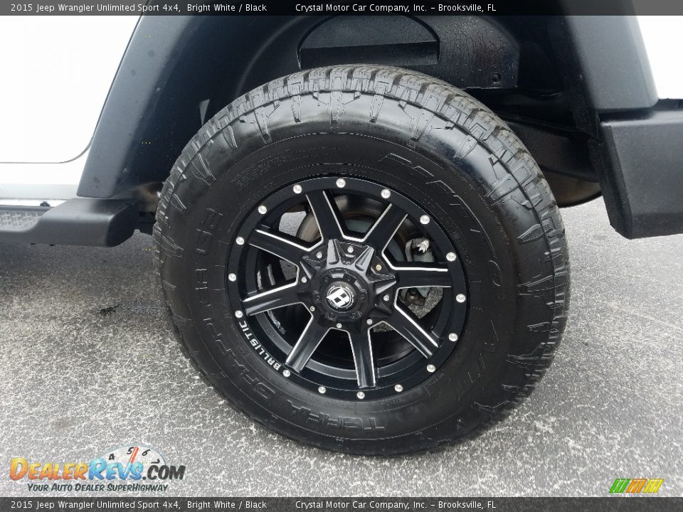 2015 Jeep Wrangler Unlimited Sport 4x4 Bright White / Black Photo #19