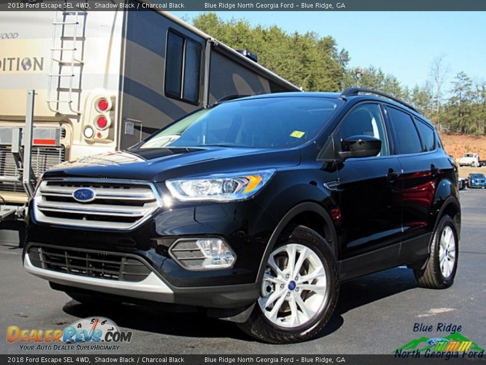 2018 Ford Escape SEL 4WD Shadow Black / Charcoal Black Photo #1