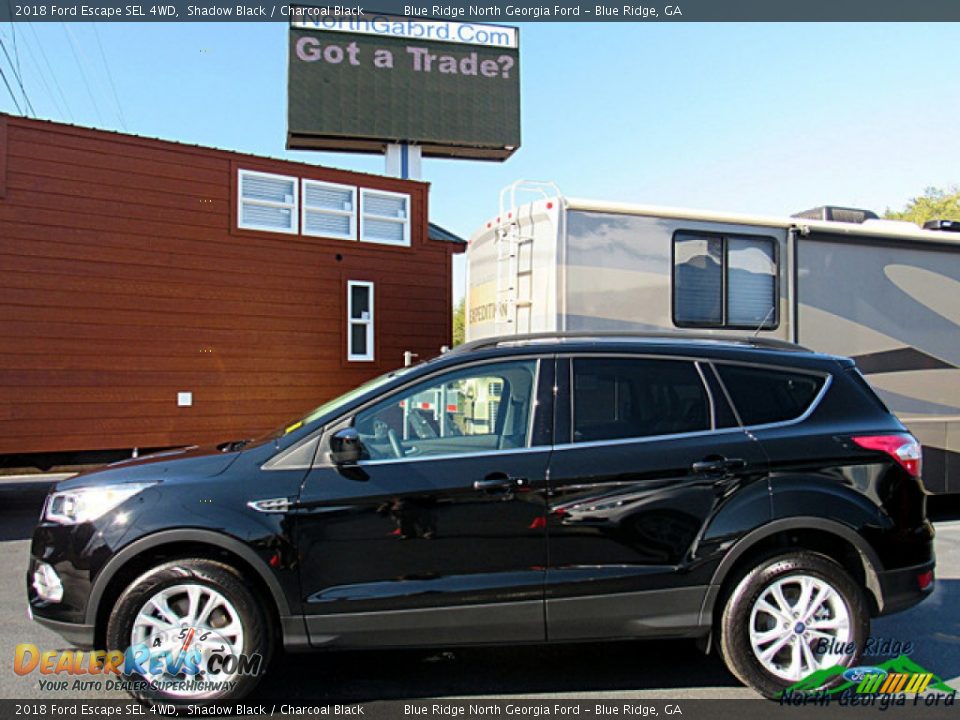 2018 Ford Escape SEL 4WD Shadow Black / Charcoal Black Photo #2