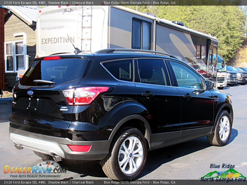 2018 Ford Escape SEL 4WD Shadow Black / Charcoal Black Photo #5