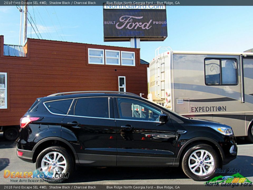 2018 Ford Escape SEL 4WD Shadow Black / Charcoal Black Photo #6
