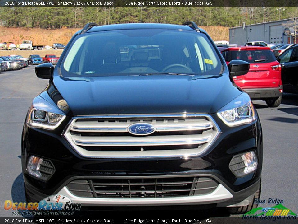 2018 Ford Escape SEL 4WD Shadow Black / Charcoal Black Photo #8