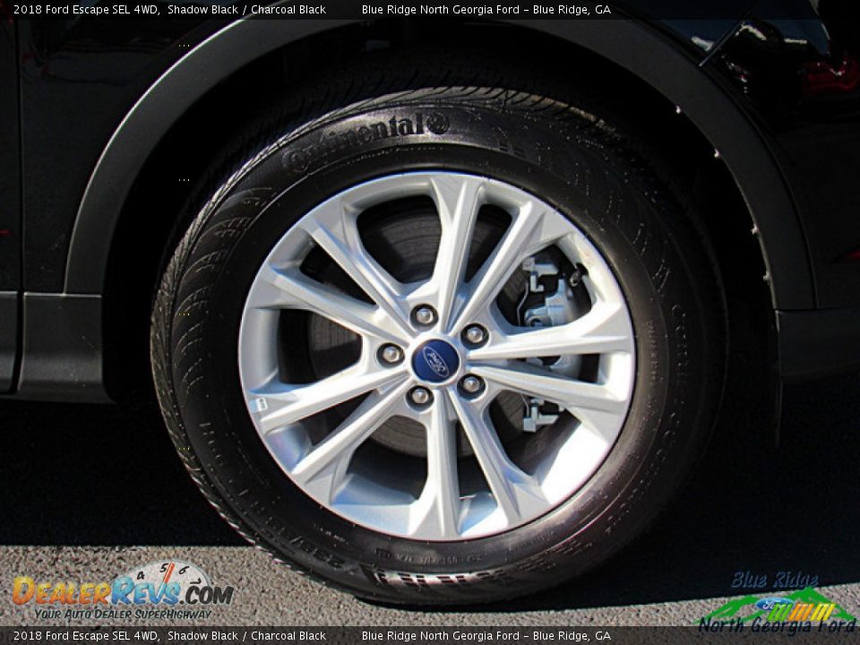 2018 Ford Escape SEL 4WD Shadow Black / Charcoal Black Photo #9