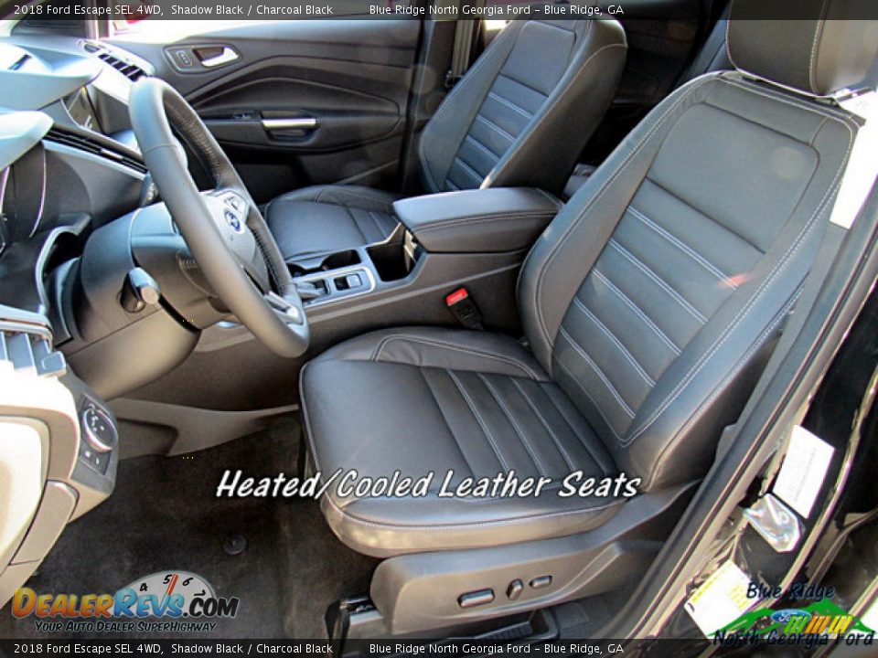 2018 Ford Escape SEL 4WD Shadow Black / Charcoal Black Photo #10