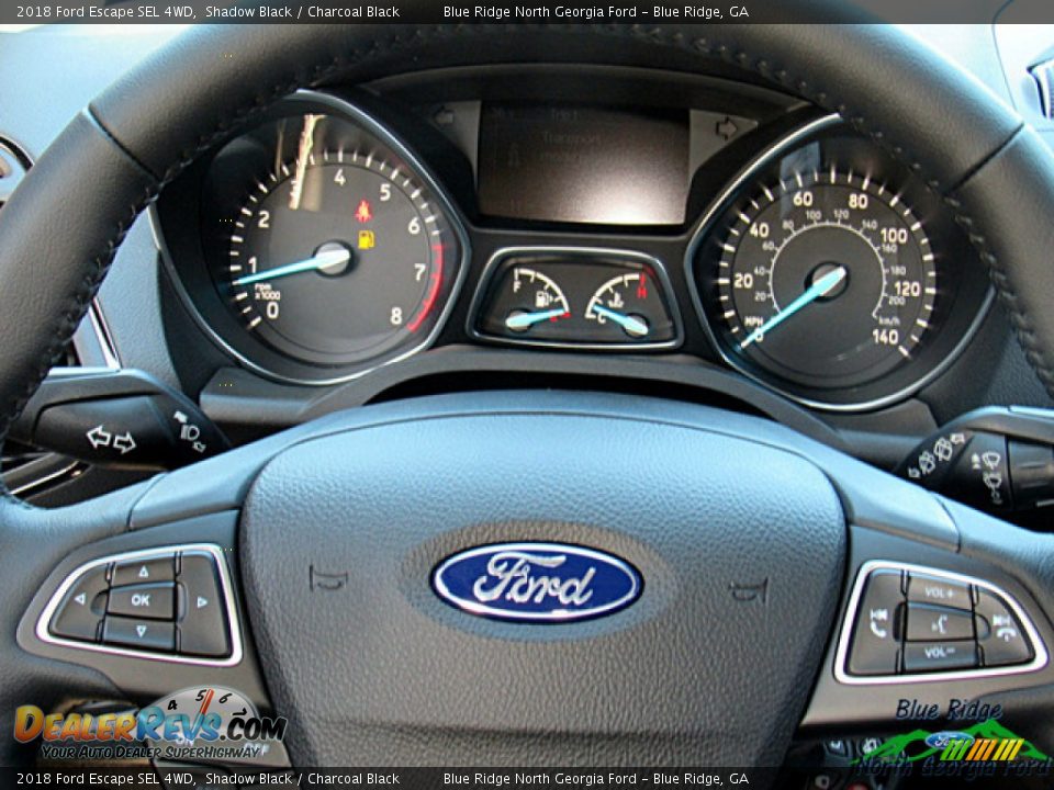 2018 Ford Escape SEL 4WD Shadow Black / Charcoal Black Photo #14