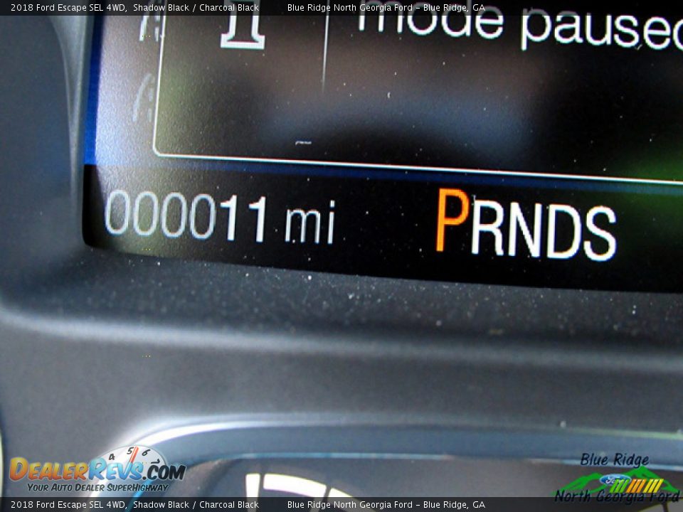 2018 Ford Escape SEL 4WD Shadow Black / Charcoal Black Photo #20