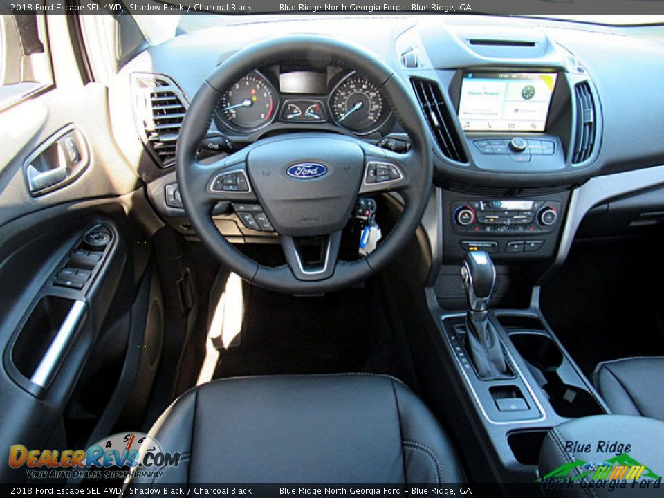 2018 Ford Escape SEL 4WD Shadow Black / Charcoal Black Photo #23
