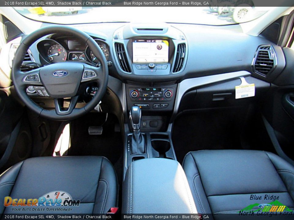 2018 Ford Escape SEL 4WD Shadow Black / Charcoal Black Photo #24