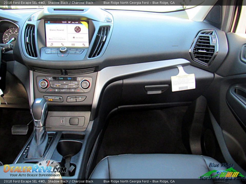 2018 Ford Escape SEL 4WD Shadow Black / Charcoal Black Photo #25