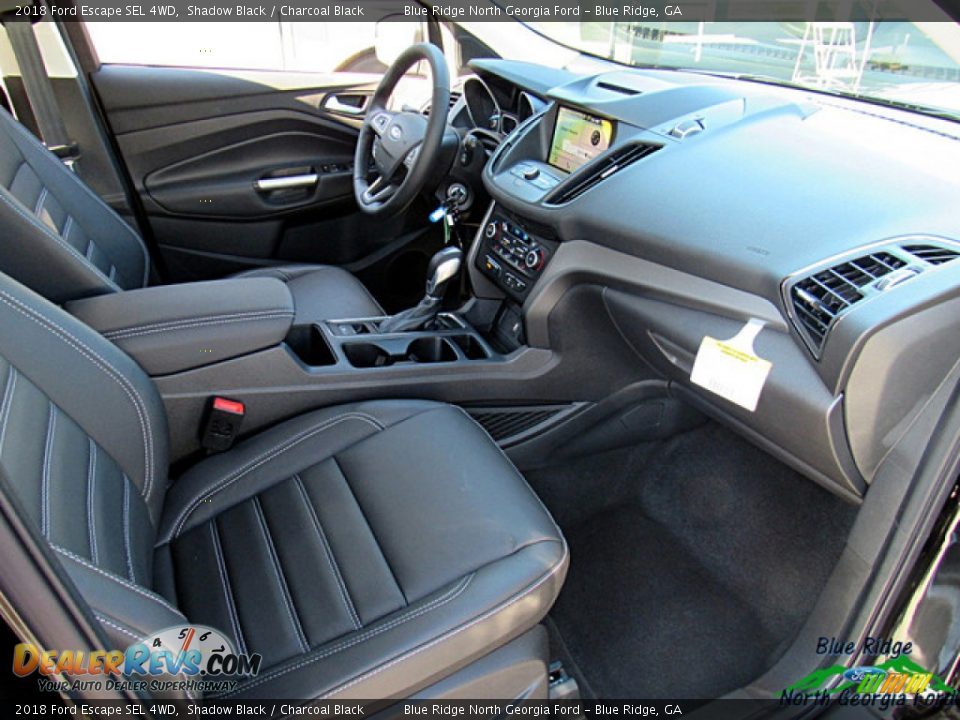 2018 Ford Escape SEL 4WD Shadow Black / Charcoal Black Photo #29