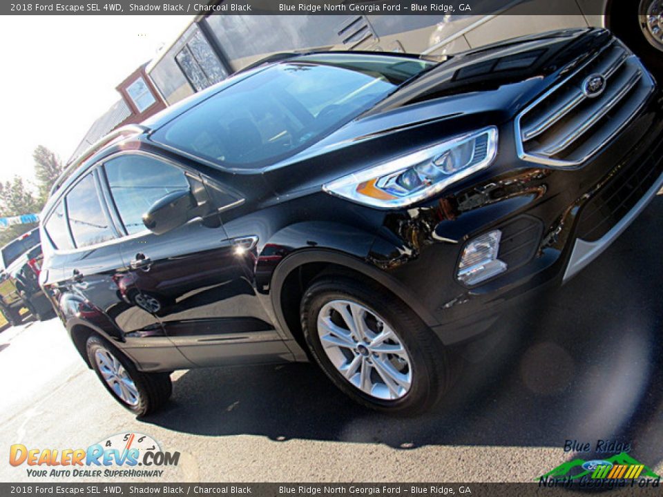 2018 Ford Escape SEL 4WD Shadow Black / Charcoal Black Photo #32