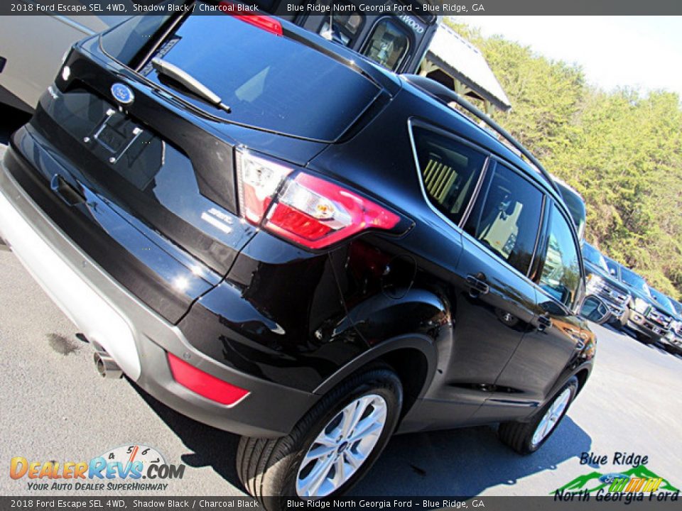 2018 Ford Escape SEL 4WD Shadow Black / Charcoal Black Photo #33