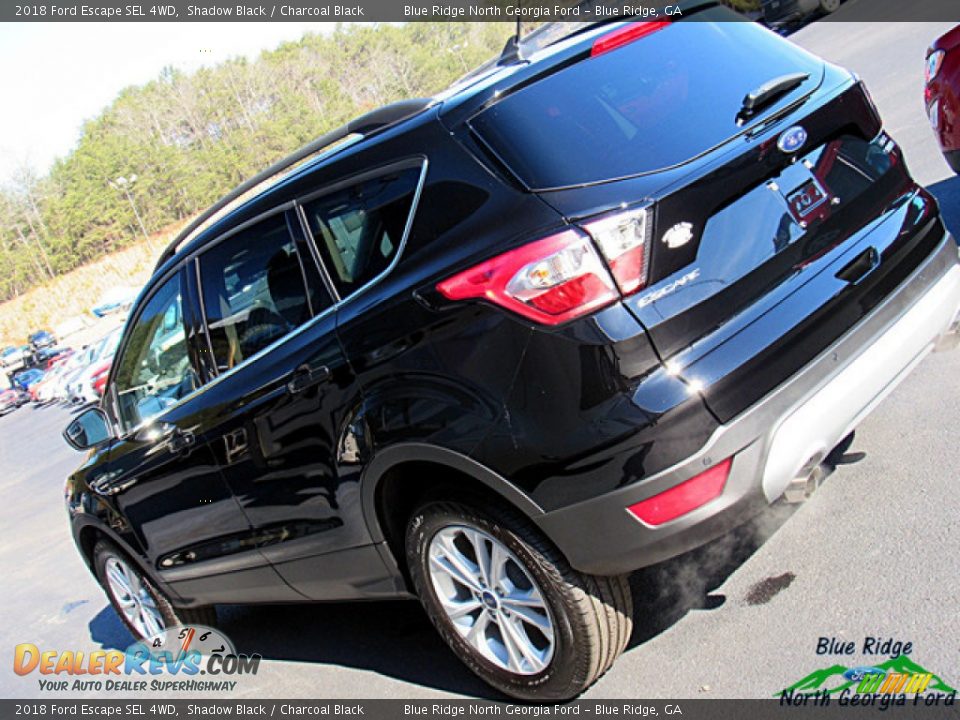 2018 Ford Escape SEL 4WD Shadow Black / Charcoal Black Photo #34