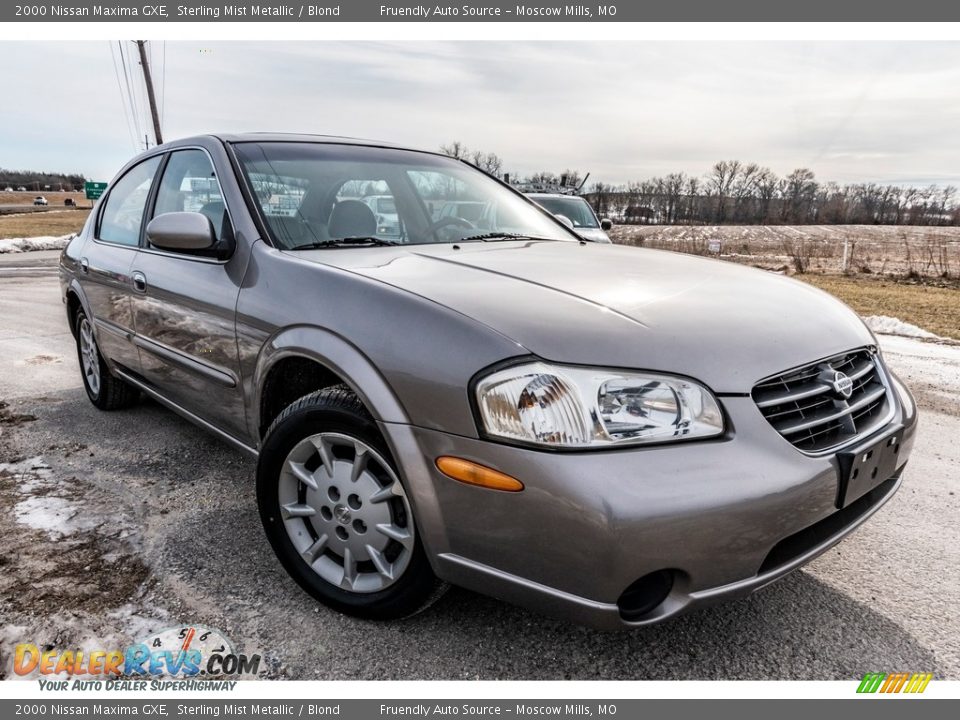 2000 Nissan Maxima GXE Sterling Mist Metallic / Blond Photo #1