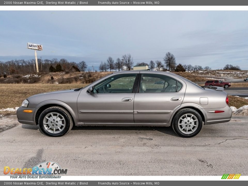 2000 Nissan Maxima GXE Sterling Mist Metallic / Blond Photo #7