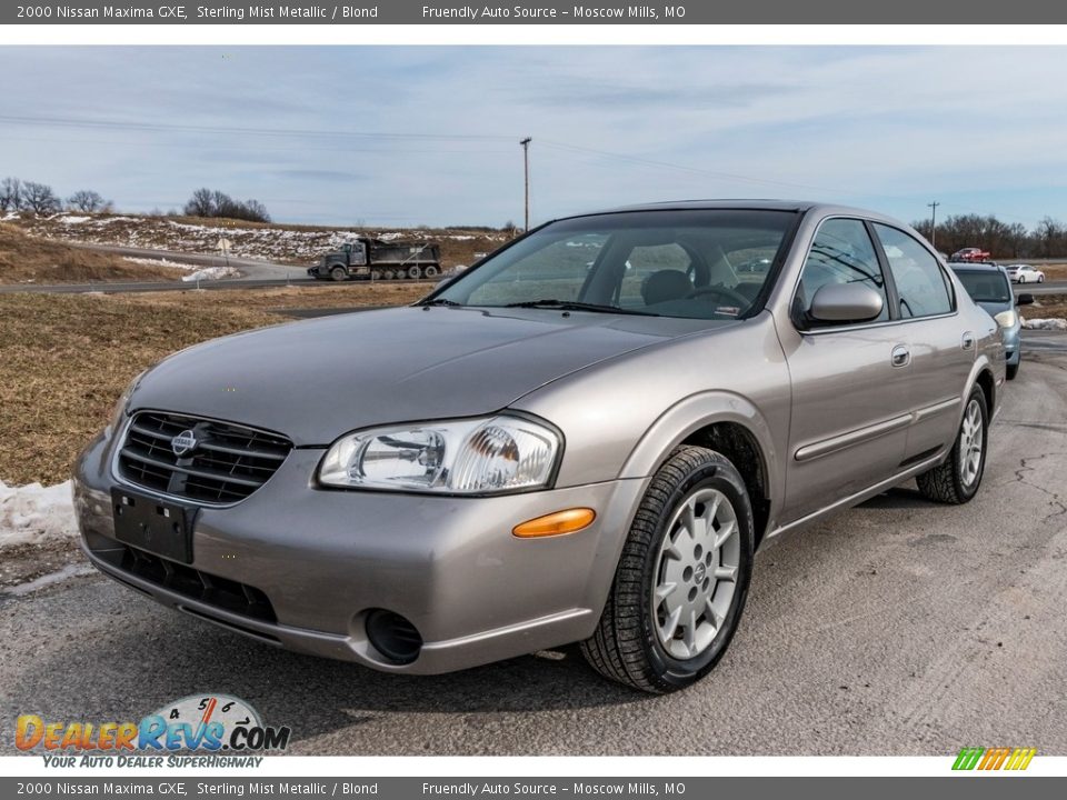 2000 Nissan Maxima GXE Sterling Mist Metallic / Blond Photo #8