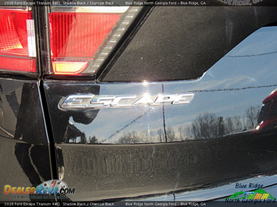 2018 Ford Escape Titanium 4WD Shadow Black / Charcoal Black Photo #36