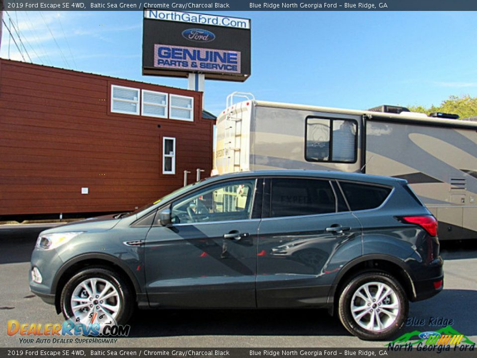 2019 Ford Escape SE 4WD Baltic Sea Green / Chromite Gray/Charcoal Black Photo #2
