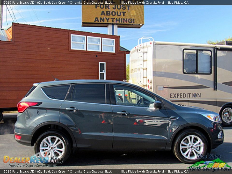 2019 Ford Escape SE 4WD Baltic Sea Green / Chromite Gray/Charcoal Black Photo #7