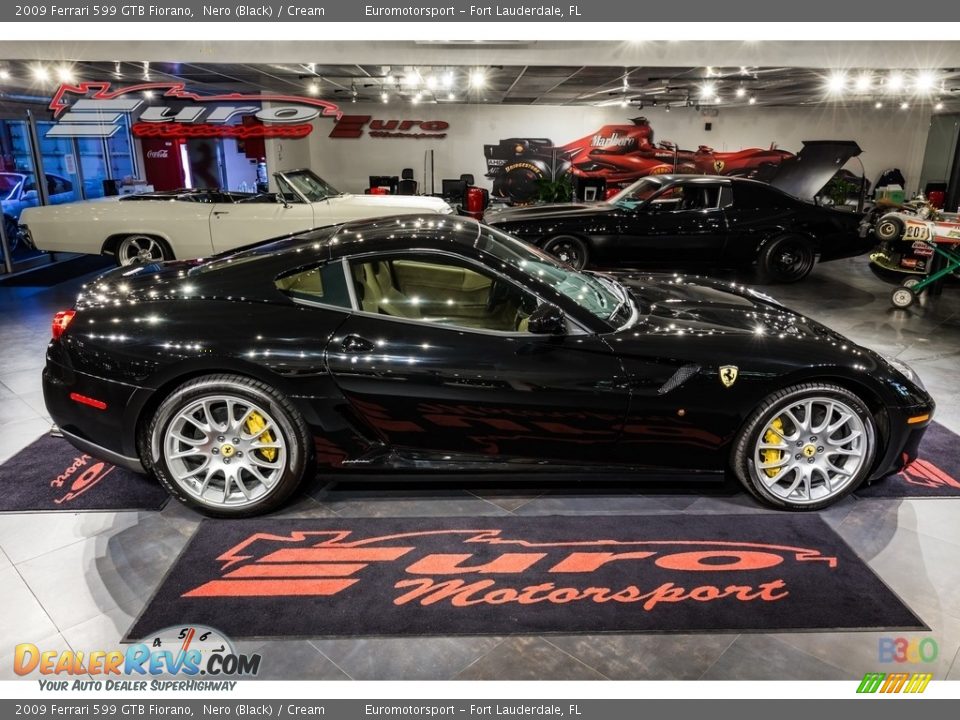 2009 Ferrari 599 GTB Fiorano Nero (Black) / Cream Photo #10