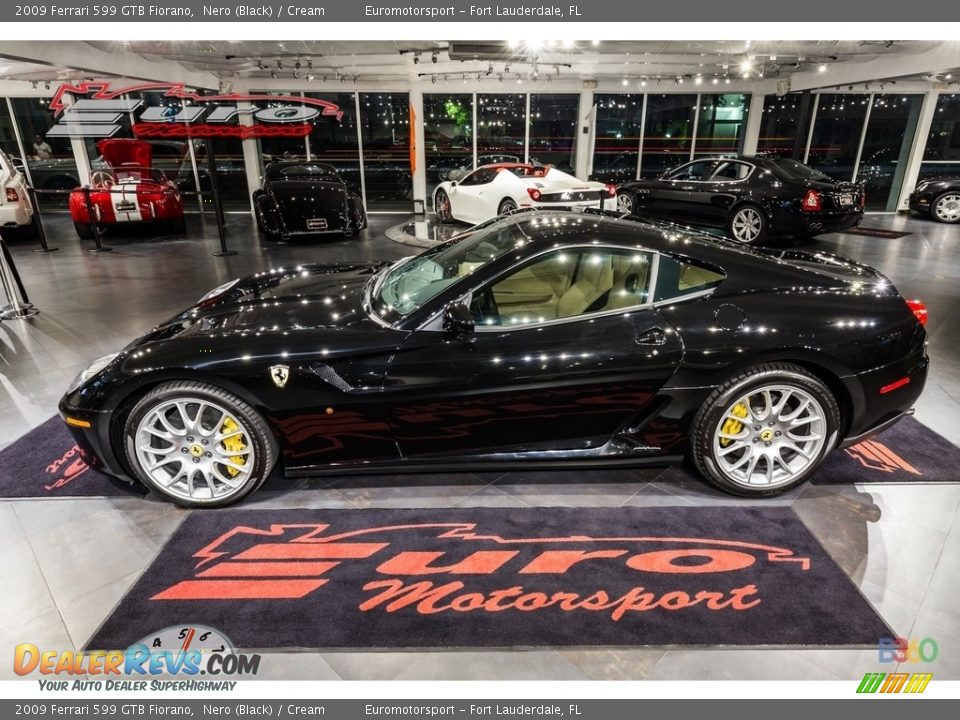 2009 Ferrari 599 GTB Fiorano Nero (Black) / Cream Photo #11