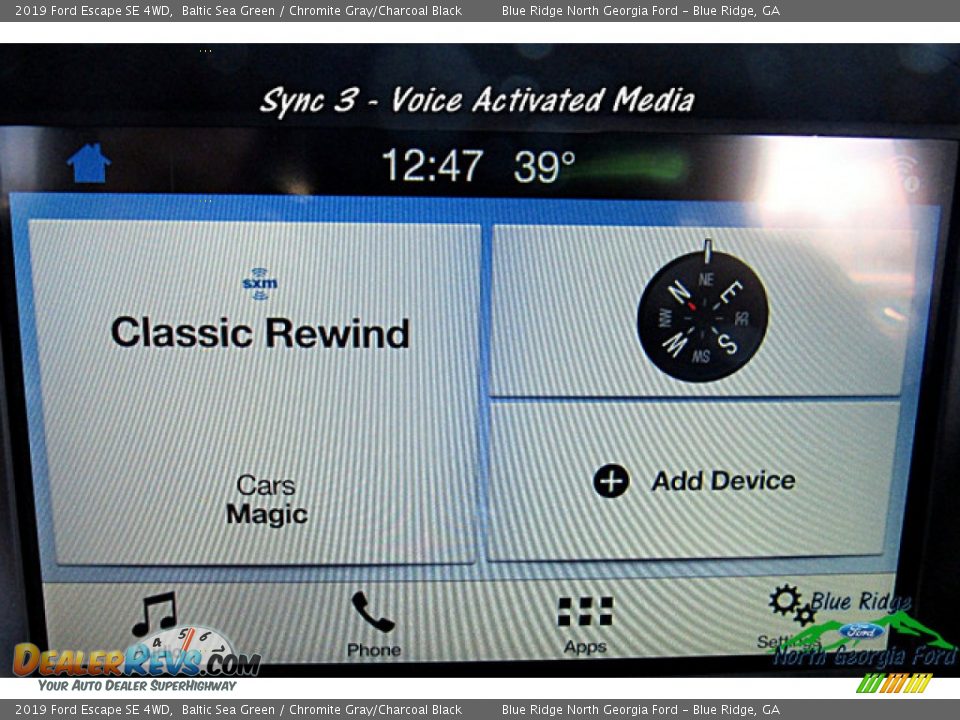 2019 Ford Escape SE 4WD Baltic Sea Green / Chromite Gray/Charcoal Black Photo #22