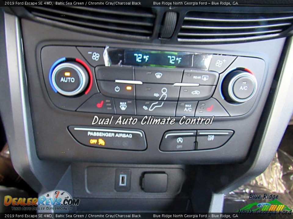 2019 Ford Escape SE 4WD Baltic Sea Green / Chromite Gray/Charcoal Black Photo #24