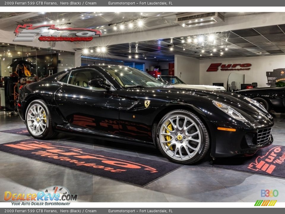 2009 Ferrari 599 GTB Fiorano Nero (Black) / Cream Photo #15