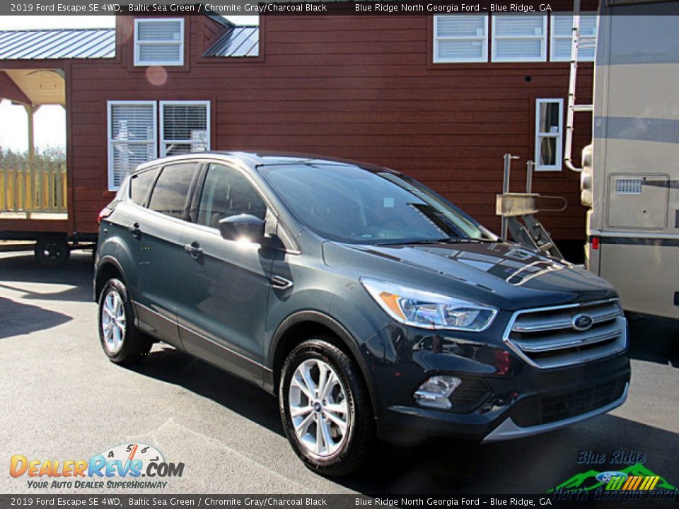 2019 Ford Escape SE 4WD Baltic Sea Green / Chromite Gray/Charcoal Black Photo #7
