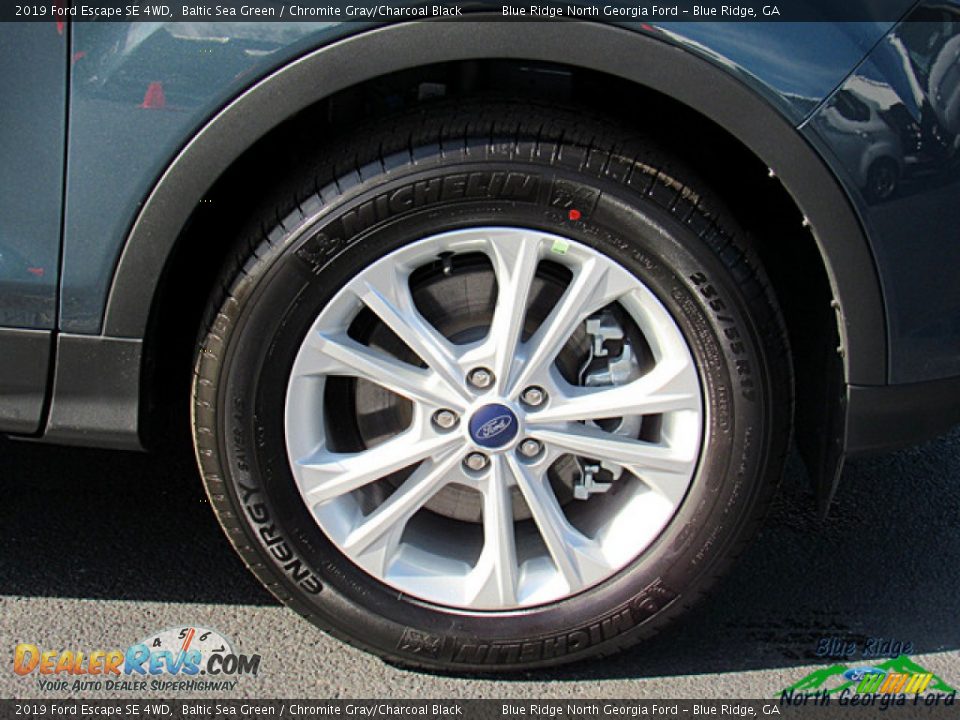 2019 Ford Escape SE 4WD Baltic Sea Green / Chromite Gray/Charcoal Black Photo #9