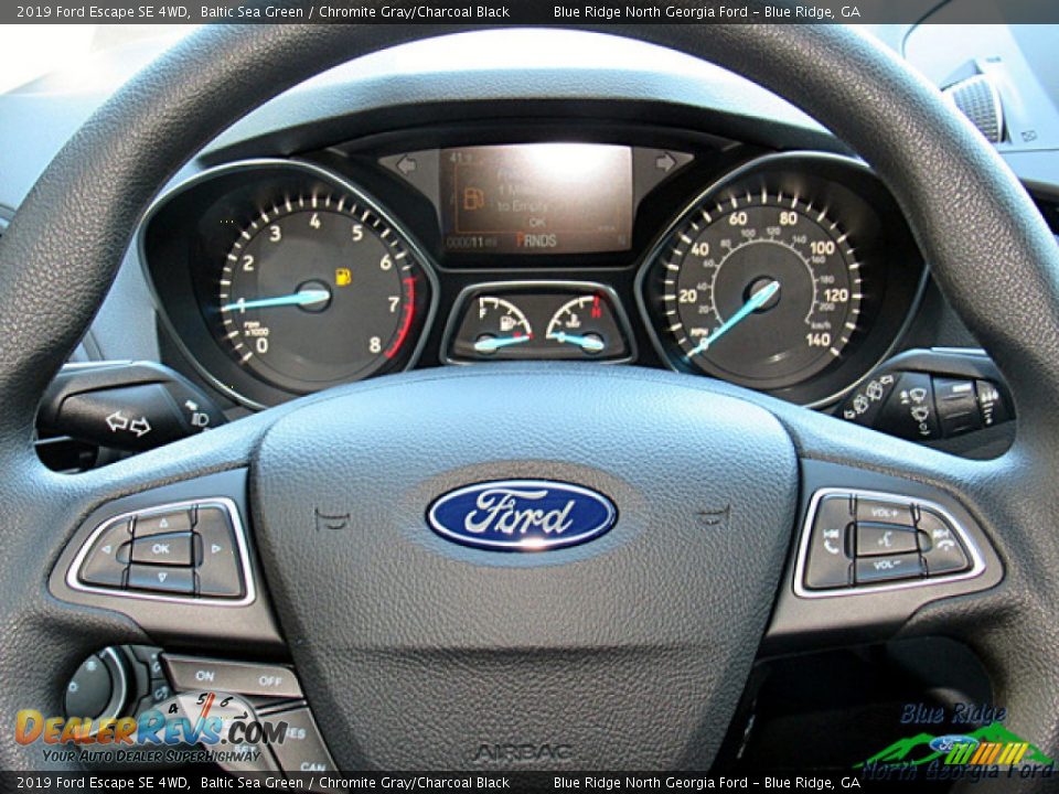2019 Ford Escape SE 4WD Baltic Sea Green / Chromite Gray/Charcoal Black Photo #14