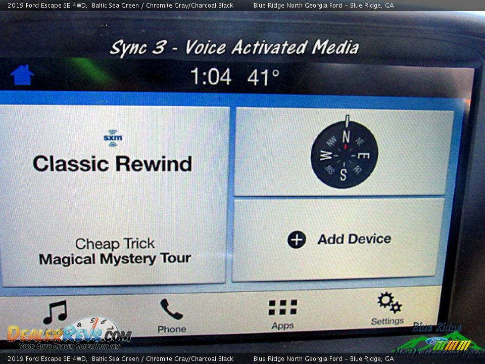 2019 Ford Escape SE 4WD Baltic Sea Green / Chromite Gray/Charcoal Black Photo #16