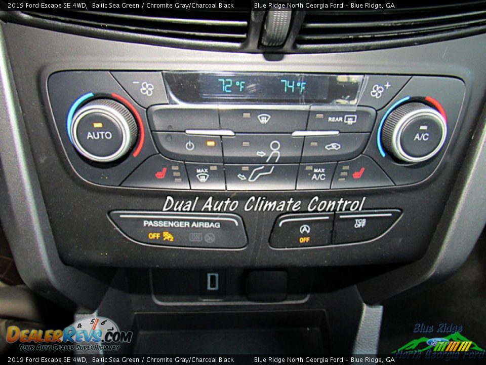 2019 Ford Escape SE 4WD Baltic Sea Green / Chromite Gray/Charcoal Black Photo #18
