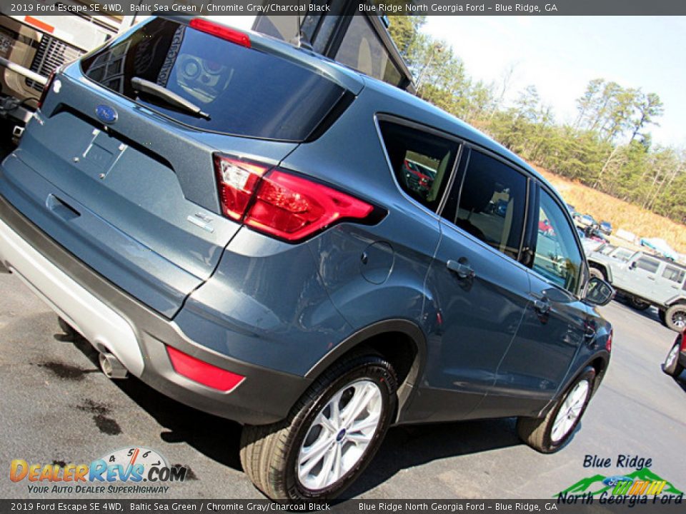 2019 Ford Escape SE 4WD Baltic Sea Green / Chromite Gray/Charcoal Black Photo #31