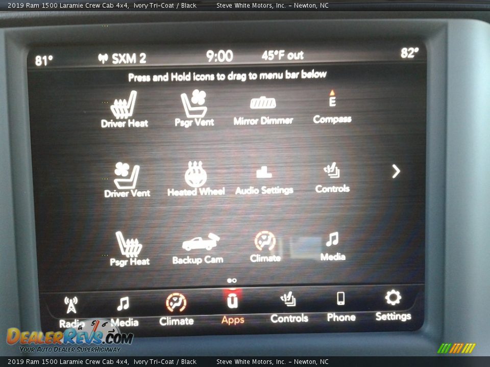 2019 Ram 1500 Laramie Crew Cab 4x4 Ivory Tri–Coat / Black Photo #27