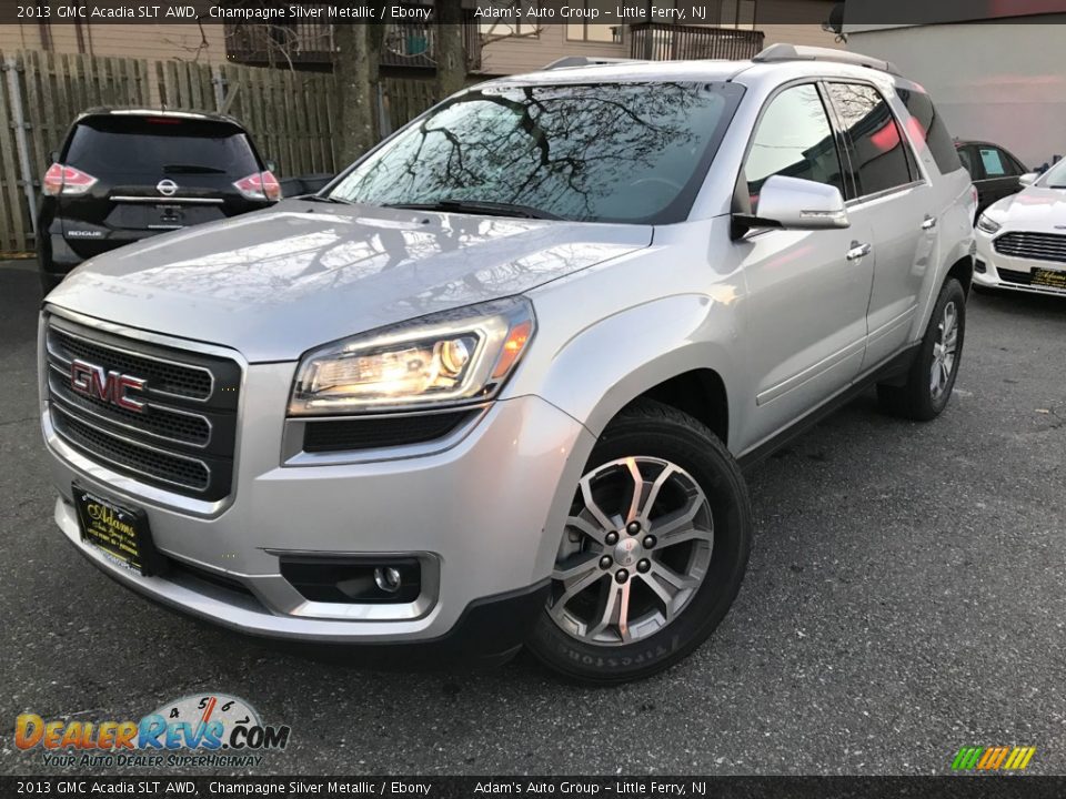 2013 GMC Acadia SLT AWD Champagne Silver Metallic / Ebony Photo #1