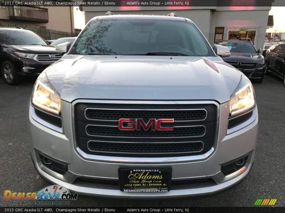 2013 GMC Acadia SLT AWD Champagne Silver Metallic / Ebony Photo #2