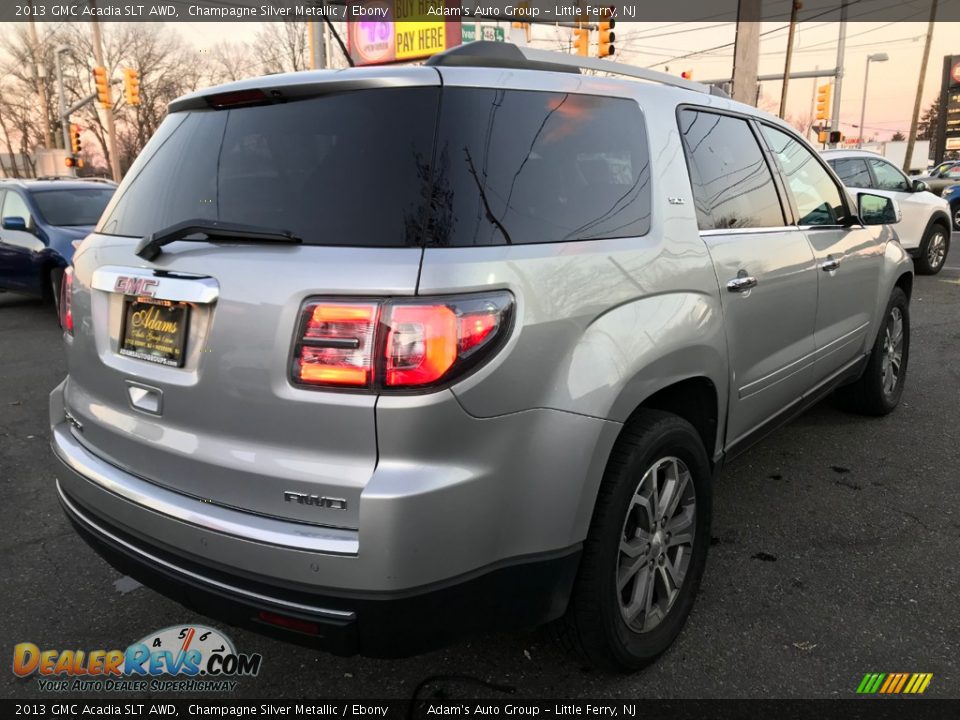 2013 GMC Acadia SLT AWD Champagne Silver Metallic / Ebony Photo #5