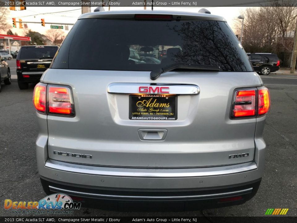 2013 GMC Acadia SLT AWD Champagne Silver Metallic / Ebony Photo #6