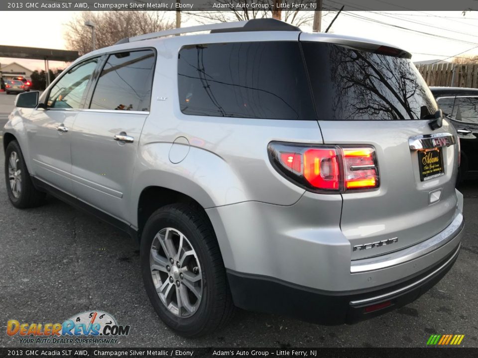 2013 GMC Acadia SLT AWD Champagne Silver Metallic / Ebony Photo #7