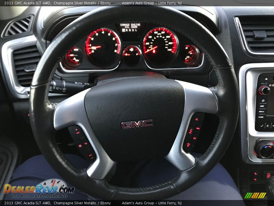 2013 GMC Acadia SLT AWD Champagne Silver Metallic / Ebony Photo #21