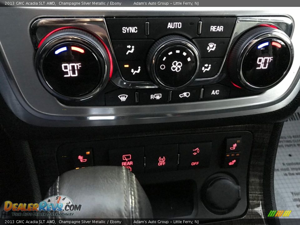 2013 GMC Acadia SLT AWD Champagne Silver Metallic / Ebony Photo #30