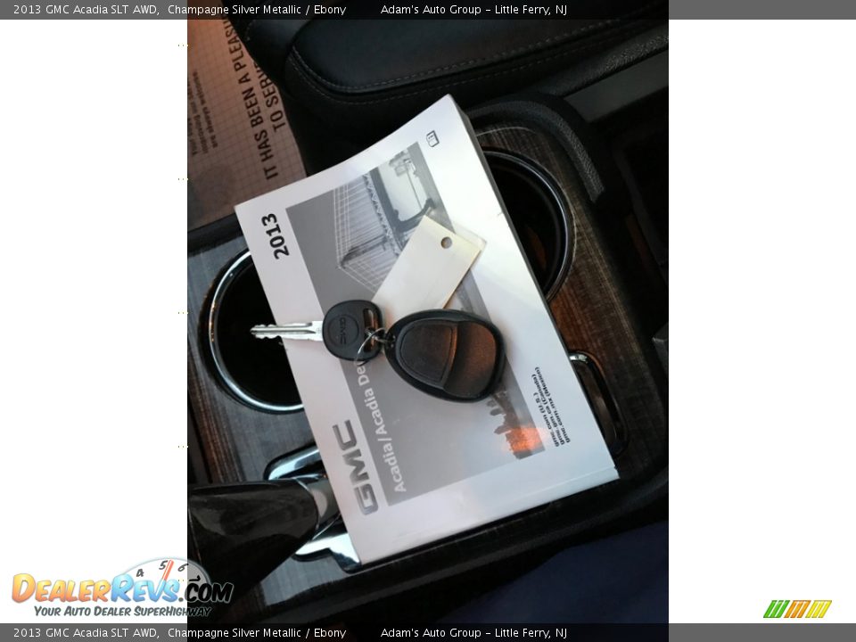 2013 GMC Acadia SLT AWD Champagne Silver Metallic / Ebony Photo #31