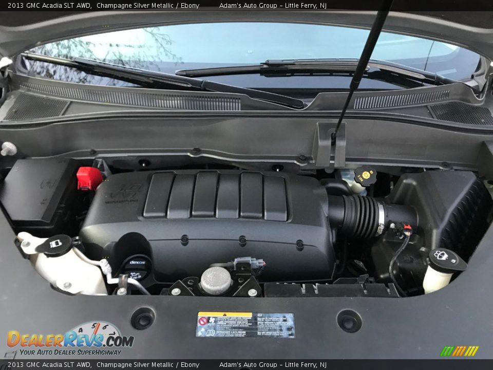 2013 GMC Acadia SLT AWD Champagne Silver Metallic / Ebony Photo #34