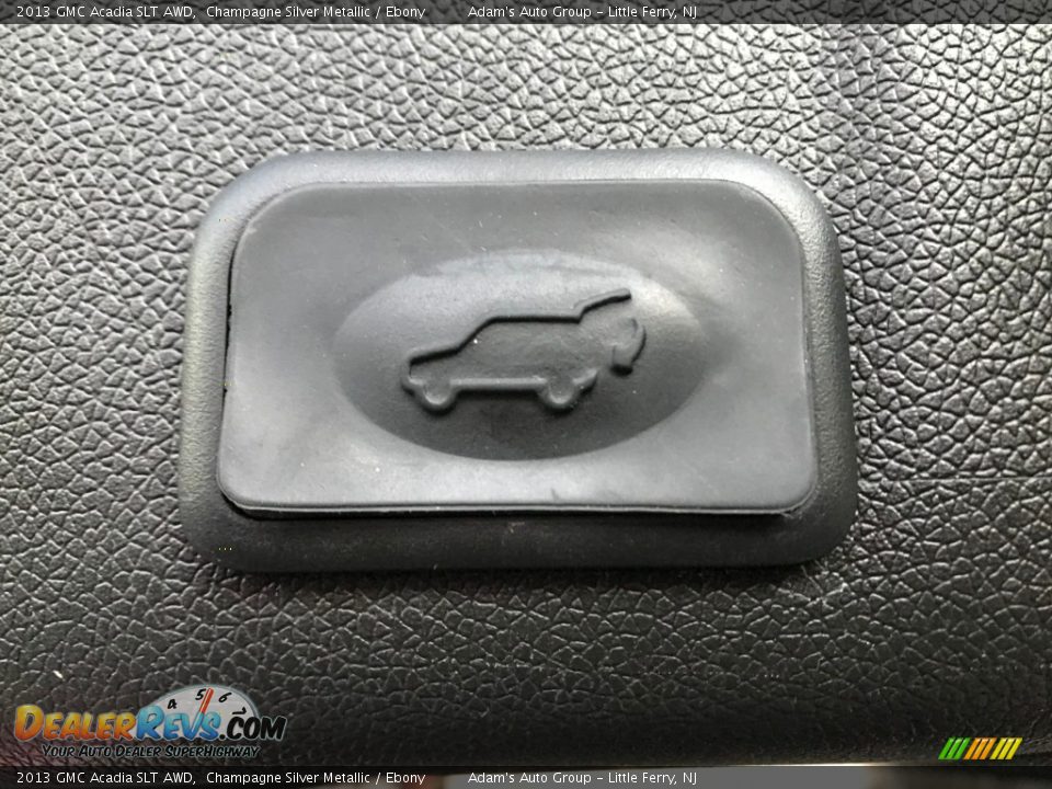 2013 GMC Acadia SLT AWD Champagne Silver Metallic / Ebony Photo #36