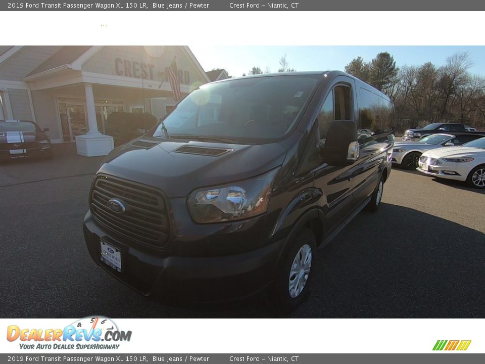 2019 Ford Transit Passenger Wagon XL 150 LR Blue Jeans / Pewter Photo #3