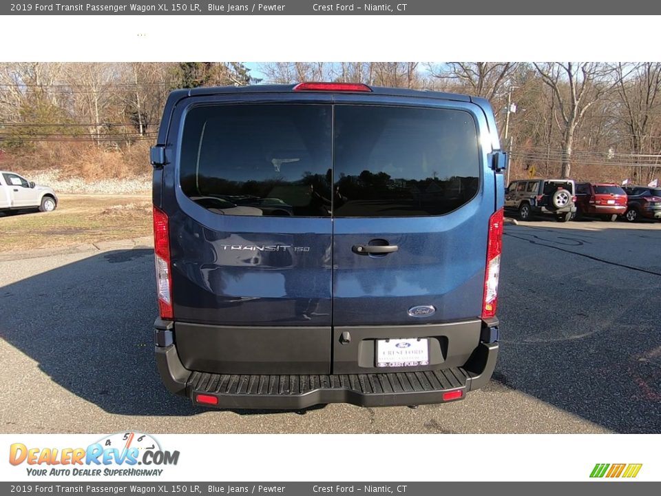 2019 Ford Transit Passenger Wagon XL 150 LR Blue Jeans / Pewter Photo #6